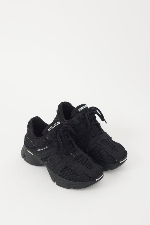 Balenciaga Black Mesh Phantom Sneaker