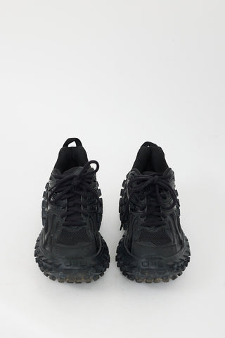 Balenciaga Black Leather Bouncer Platform Sneaker