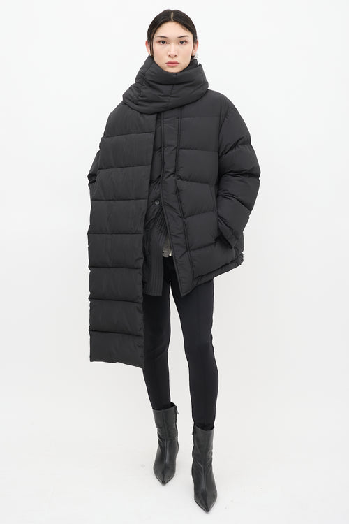 Balenciaga Black Quilted Puffer Coat