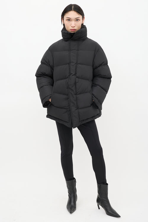 Balenciaga Black Quilted Puffer Coat