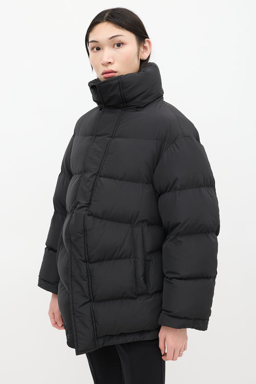 Balenciaga Black Quilted Puffer Coat