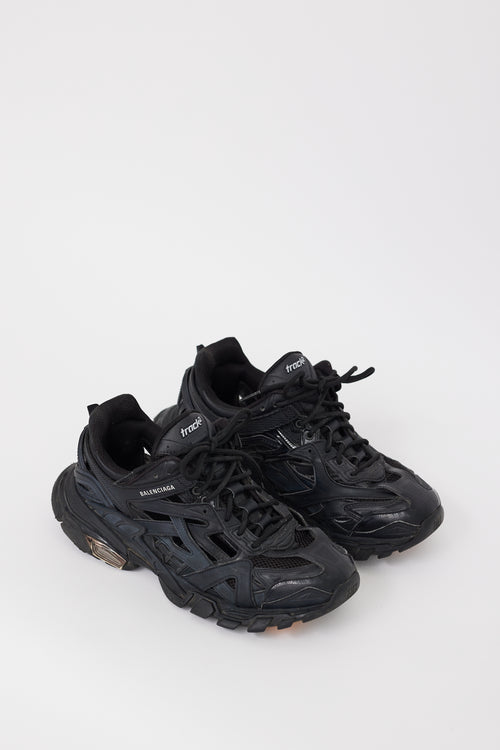 Balenciaga Black Track 2 Cutout Sneaker