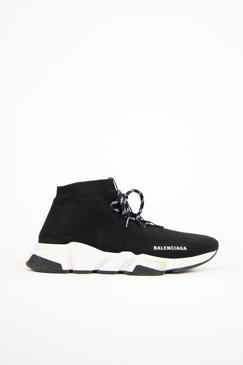 Balenciaga Black Mesh Speed Sneaker