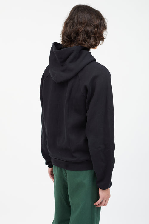 Balenciaga Black 
White PE 18 Logo Hoodie