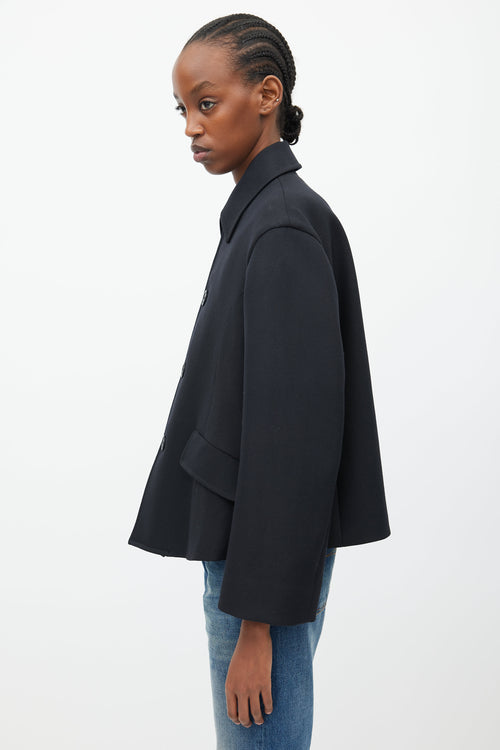 Balenciaga Black Wool Boxy Jacket