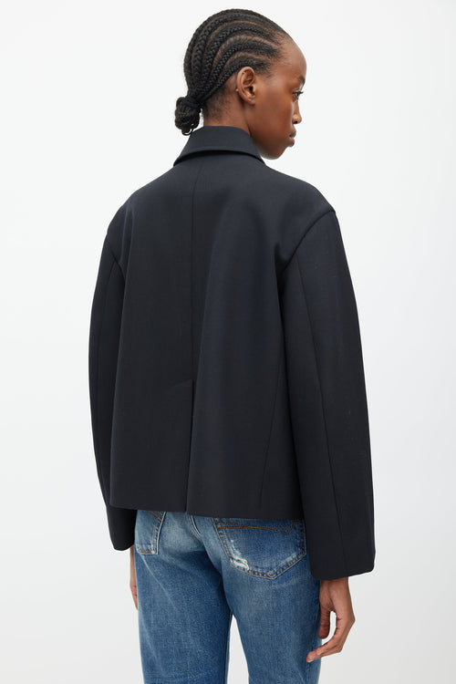 Balenciaga Black Wool Boxy Jacket