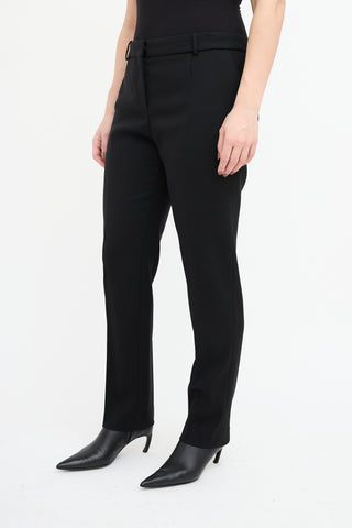 Balenciaga Black Wool Tapered Trouser