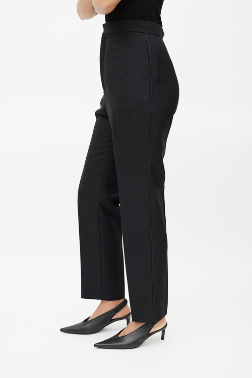 Balenciaga Black Wool Tapered Trouser