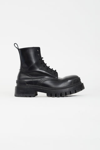 Balenciaga Black Lug Sole Combat Boot