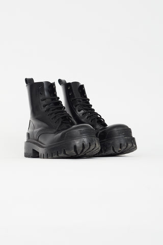 Balenciaga Black Lug Sole Combat Boot