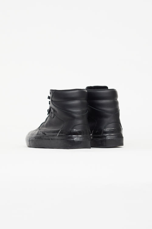 Balenciaga Black Multimatiere Leather Sneaker