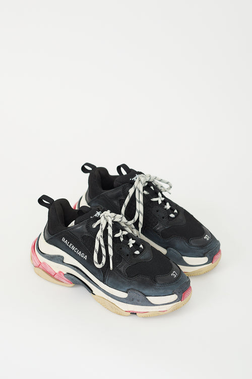 Balenciaga Black 
Multi Triple S Sneaker