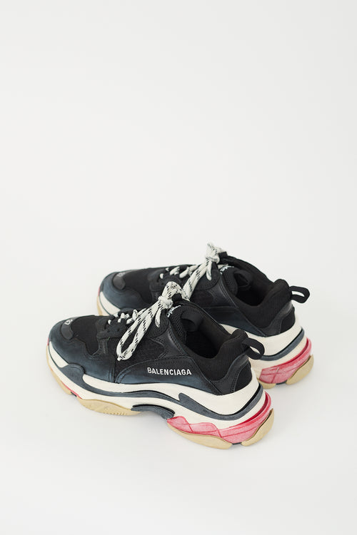 Balenciaga Black 
Multi Triple S Sneaker