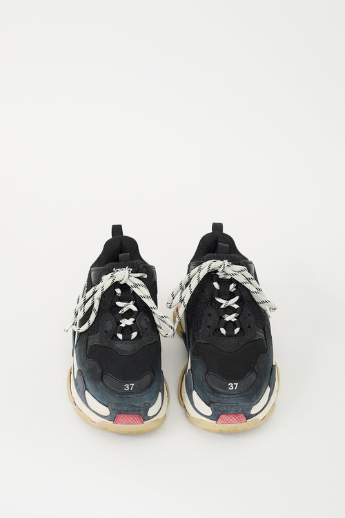 Balenciaga Black 
Multi Triple S Sneaker