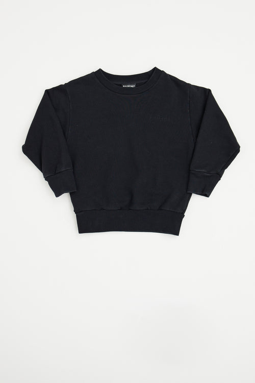 Balenciaga Black Logo Sweater