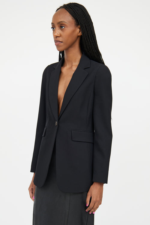 Balenciaga Black Wool Two Pocket Blazer