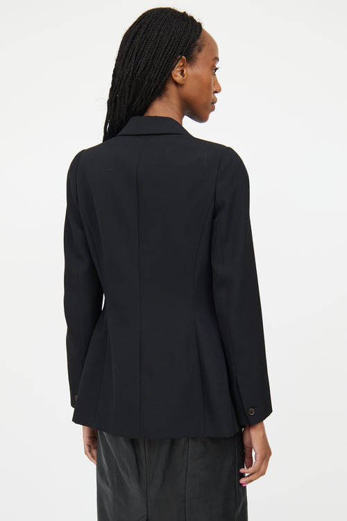 Balenciaga Black Wool Two Pocket Blazer