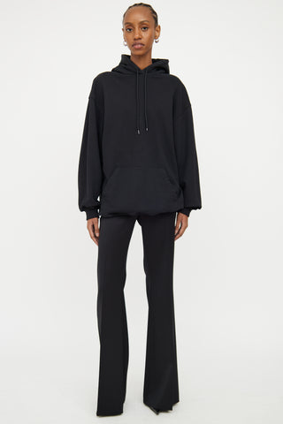 Balenciaga Black Logo Long Sleeve Hoodie