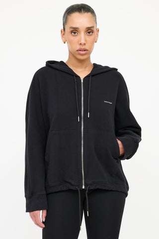 Balenciaga 2016 Zip Logo Hoodie