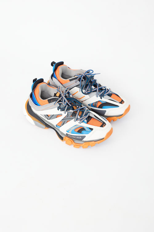 Balenciaga Blue 
Orange Track Sneaker