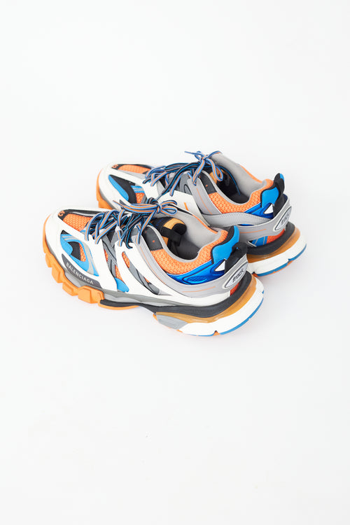 Balenciaga Blue 
Orange Track Sneaker