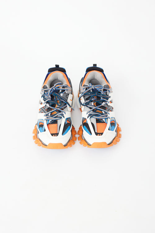 Balenciaga Blue 
Orange Track Sneaker