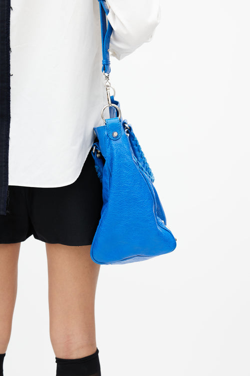 Balenciaga Blue Leather City Bag