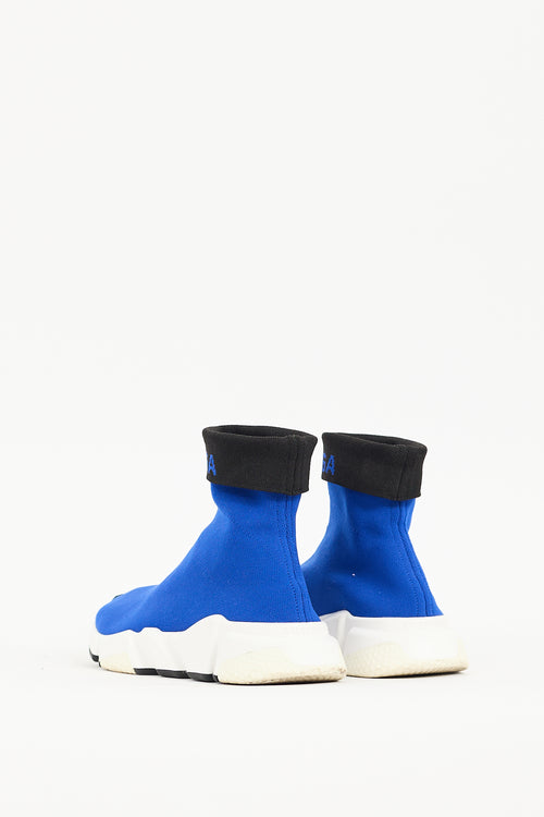 Balenciaga Blue Speed Knit Sneaker