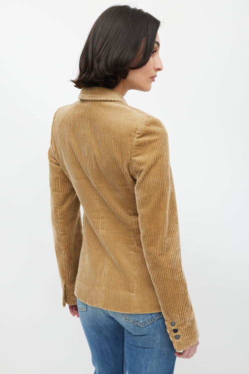 Balenciaga Brown Corduroy Blazer