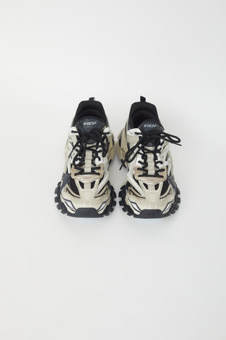 Balenciaga Cream 
Black Track 2 Sneaker