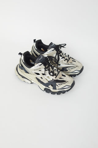 Balenciaga Cream 
Black Track 2 Sneaker