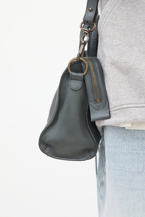 Balenciaga Dark Grey Leather Blackout City Bag