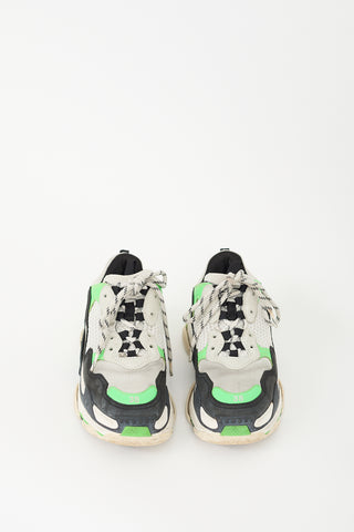 Balenciaga Green 
Multi Triple S Sneaker