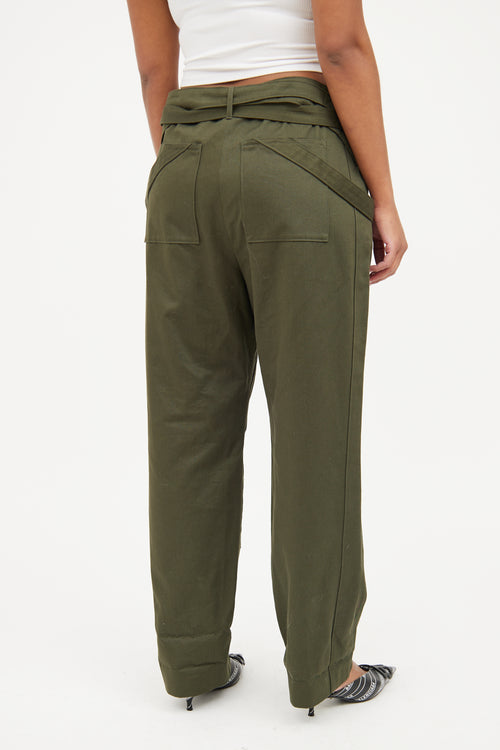 Balenciaga Green Cargo Pant