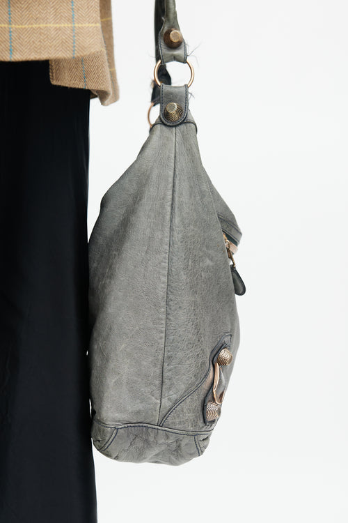 Balenciaga Grey Leather Giant 21 Shoulder Bag