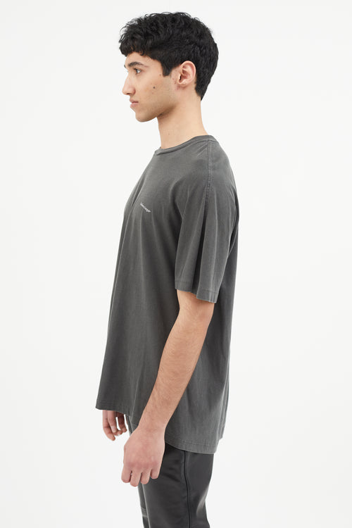 Balenciaga Grey Logo T-Shirt