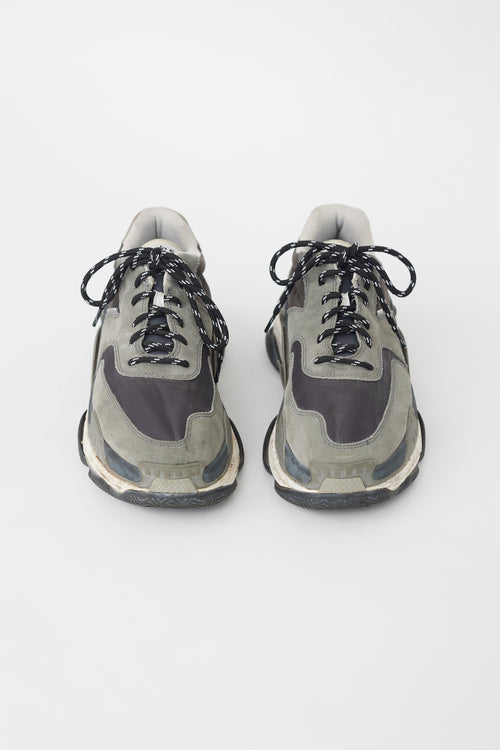 Balenciaga Grey Suede Triple S Sneaker