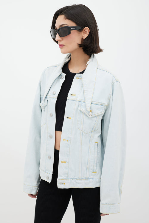 Balenciaga Light Wash Denim Jacket