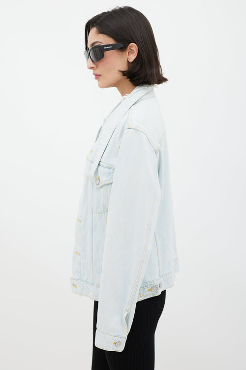 Balenciaga Light Wash Denim Jacket