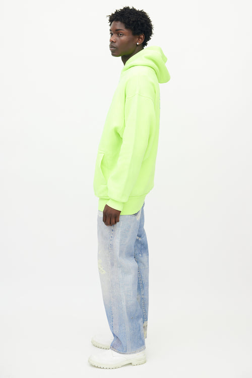 Balenciaga Neon Green World Food Programme Hoodie