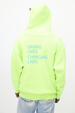 Balenciaga Neon Green World Food Programme Hoodie