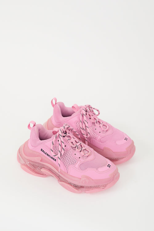 Balenciaga Pink Triple S Sneaker