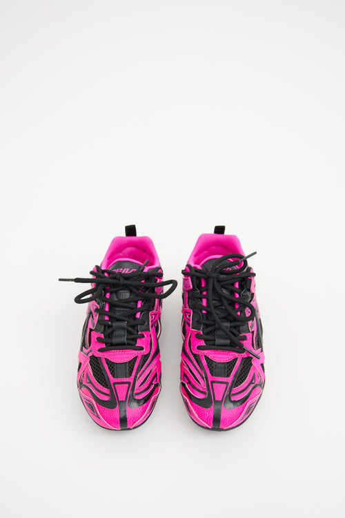 Balenciaga Pink 
Black Drive Sneaker