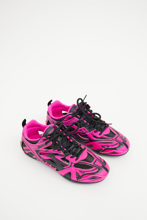 Balenciaga Pink 
Black Drive Sneaker