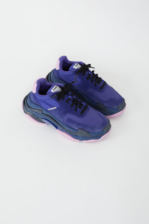 Balenciaga Purple 
Pink Triple S Sneaker