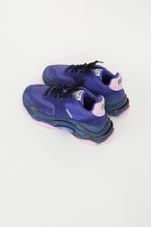 Balenciaga Purple 
Pink Triple S Sneaker