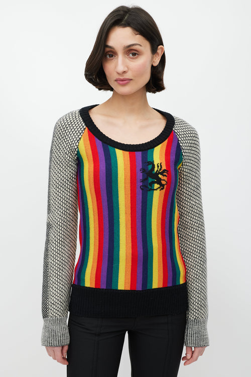 Balenciaga Rainbow Wool Sweater