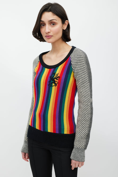 Balenciaga Rainbow Wool Sweater