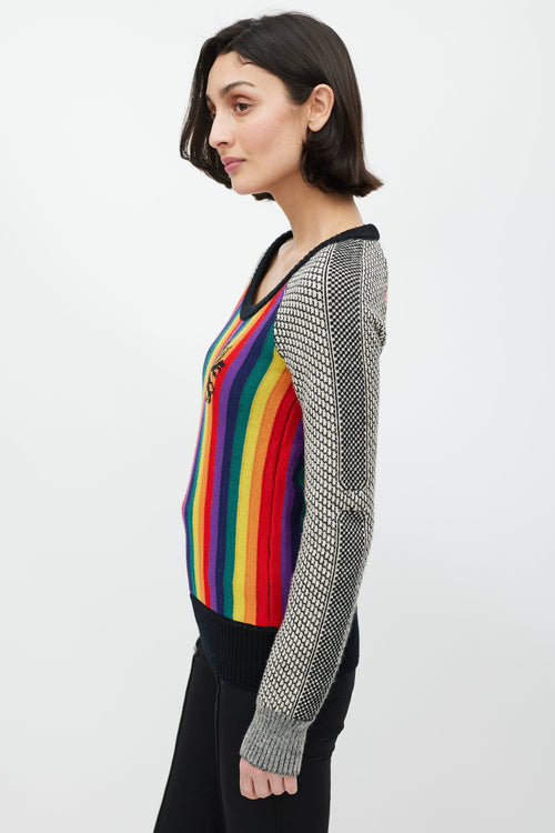 Balenciaga Rainbow Wool Sweater