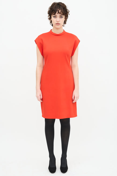 Balenciaga Red A-Line Dress